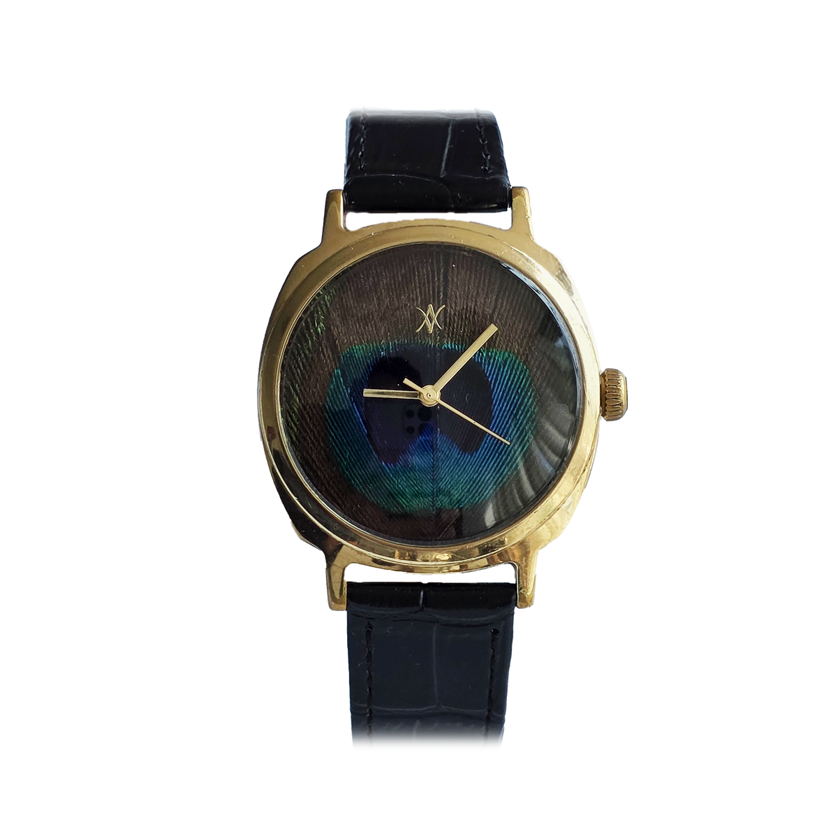 100. Peacock feather watch