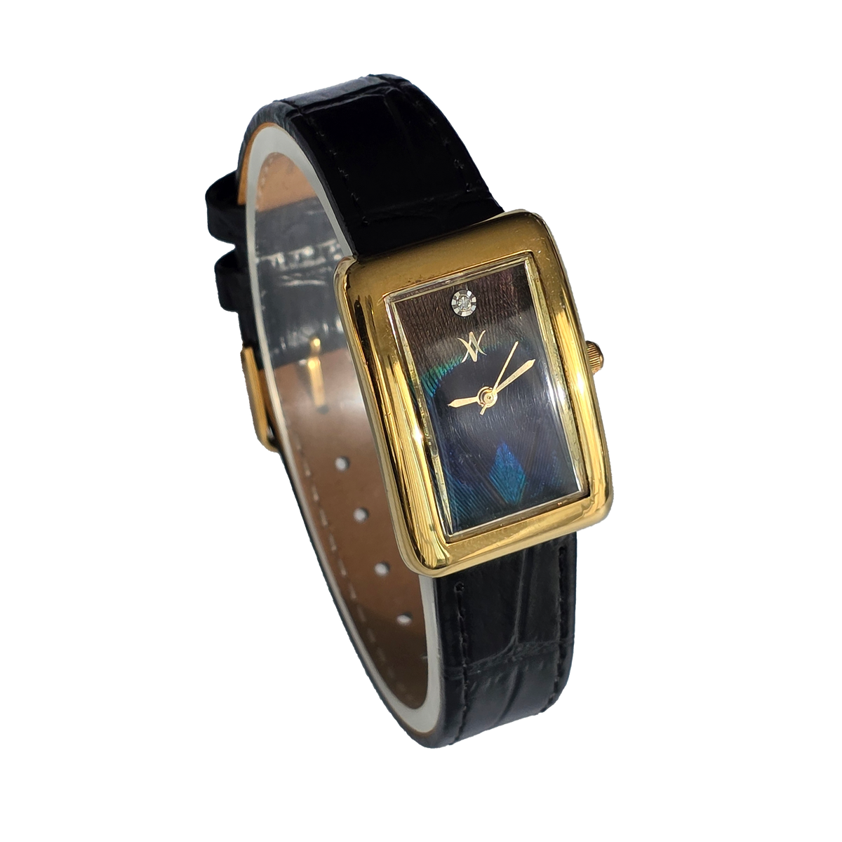 97. Peacock feather watch