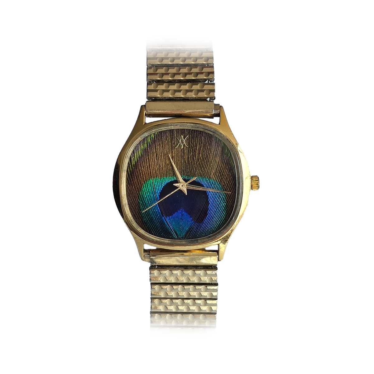 92. Peacock feather watch