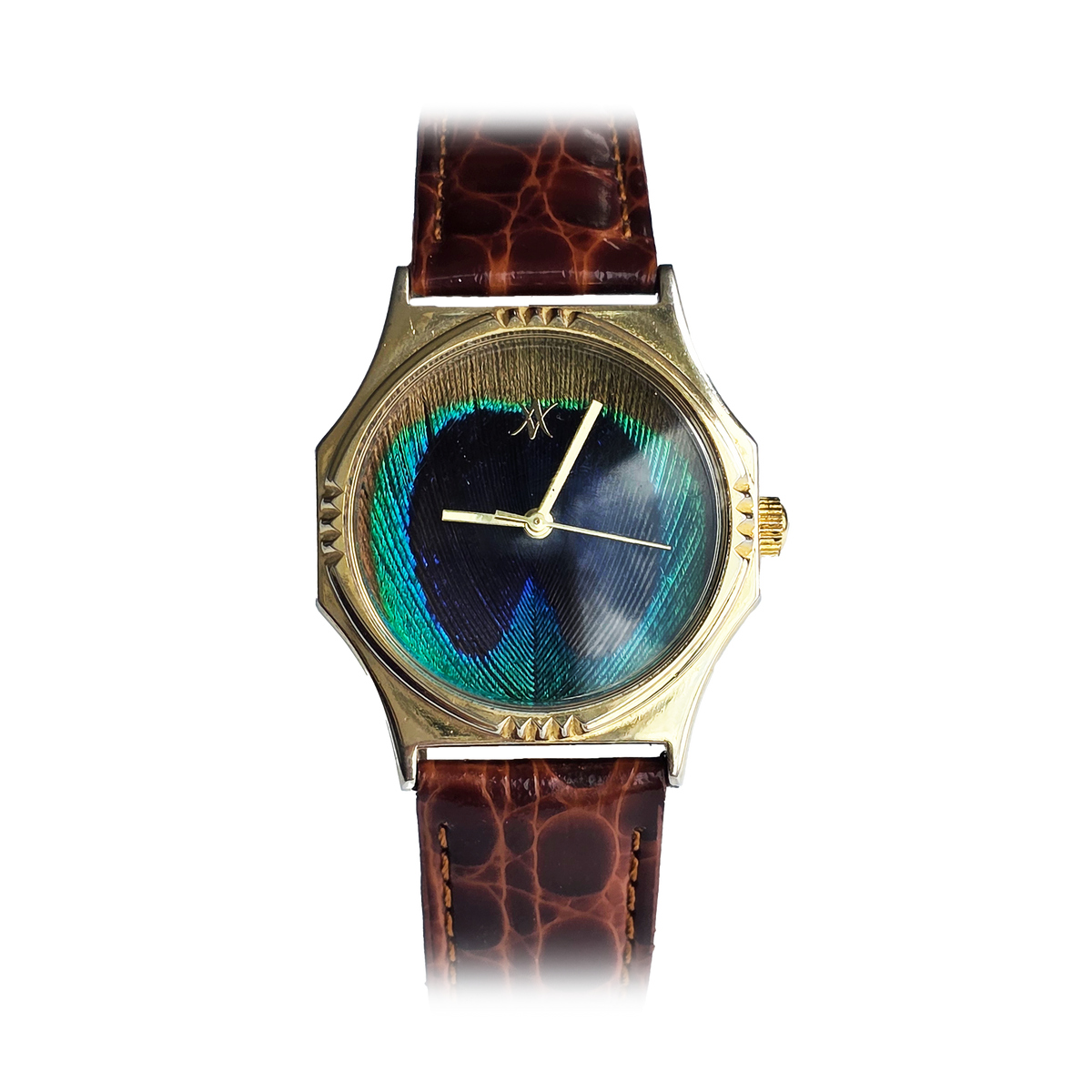 108. Peacock feather watch
