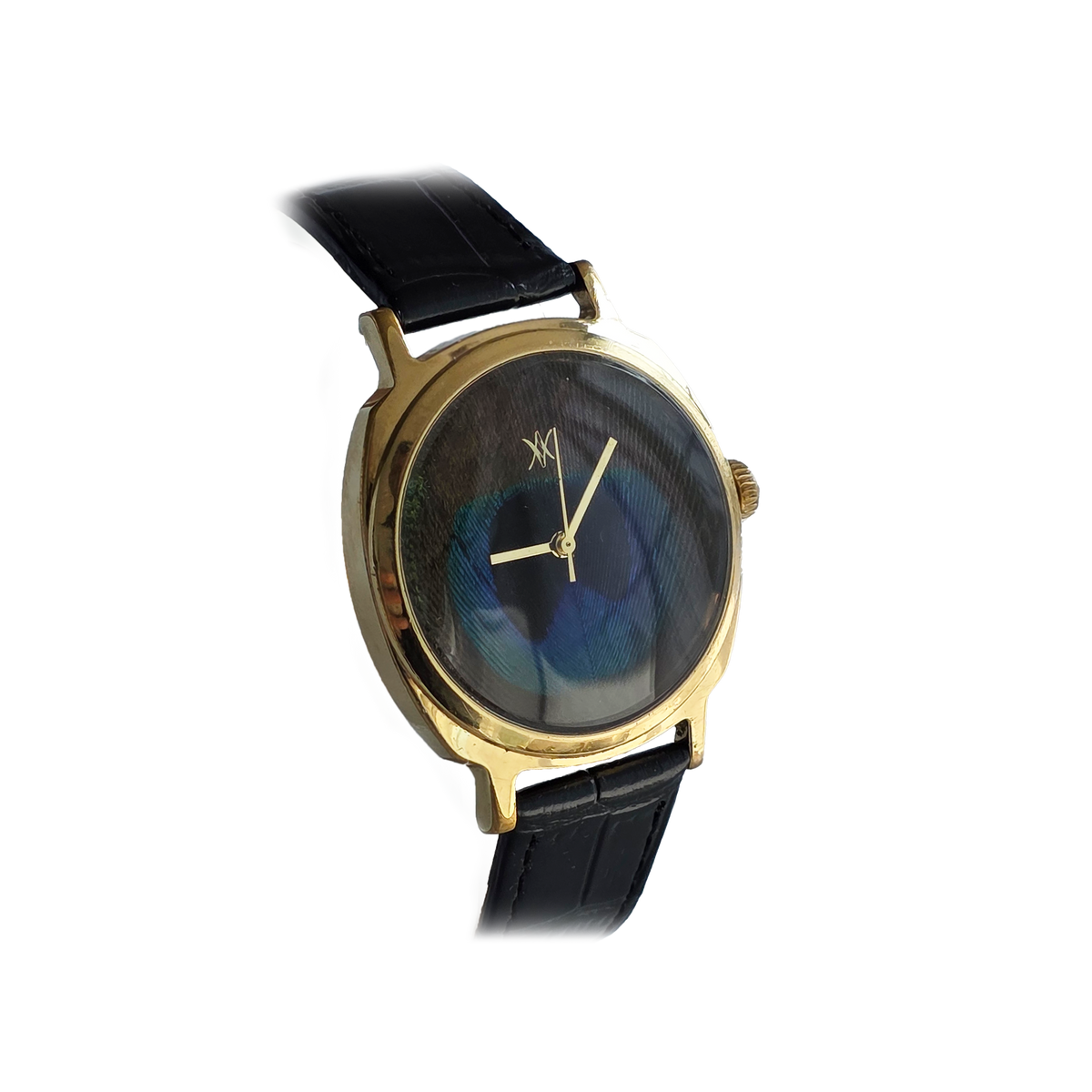 100. Peacock feather watch