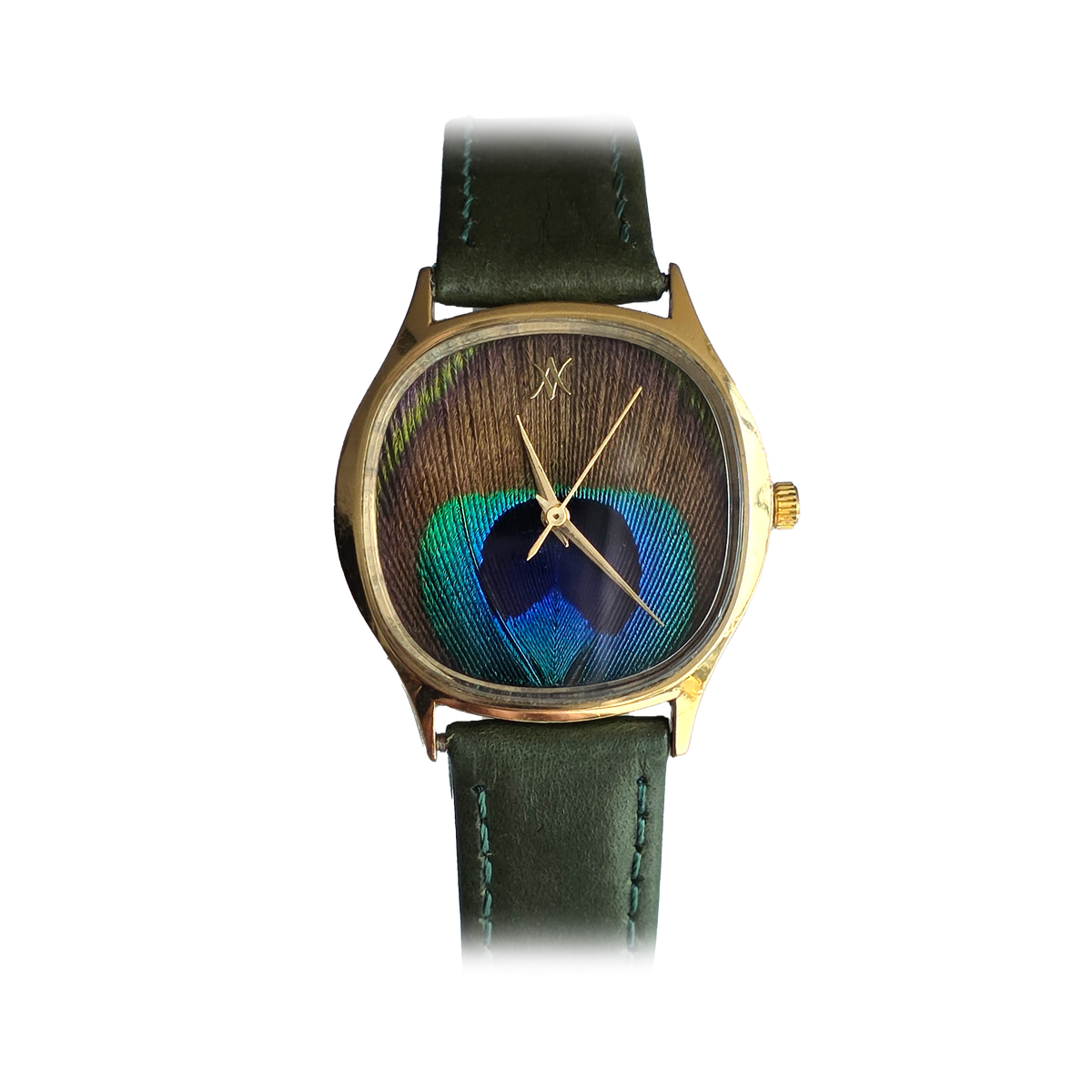 92. Peacock feather watch