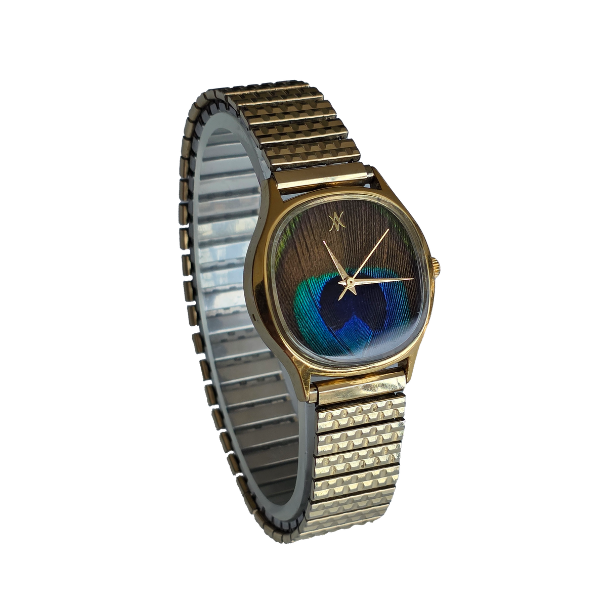 92. Peacock feather watch