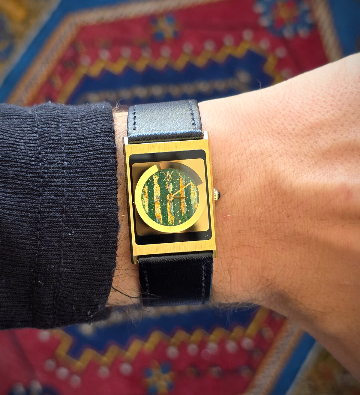 93. Green Terra Golden watch