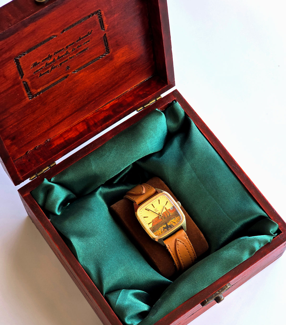 144. The Lone Rider Gold plated watch